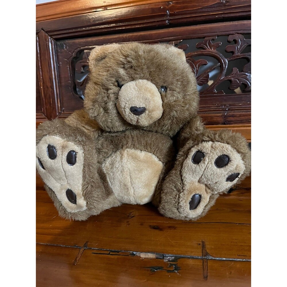 Vintage America Wego Brown Teddy Bear with Large Padded feet